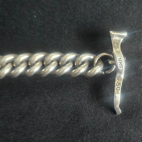 Authentic Uno de 50 Solid Sterling Silver Bracelet. - Picture 3 of 9